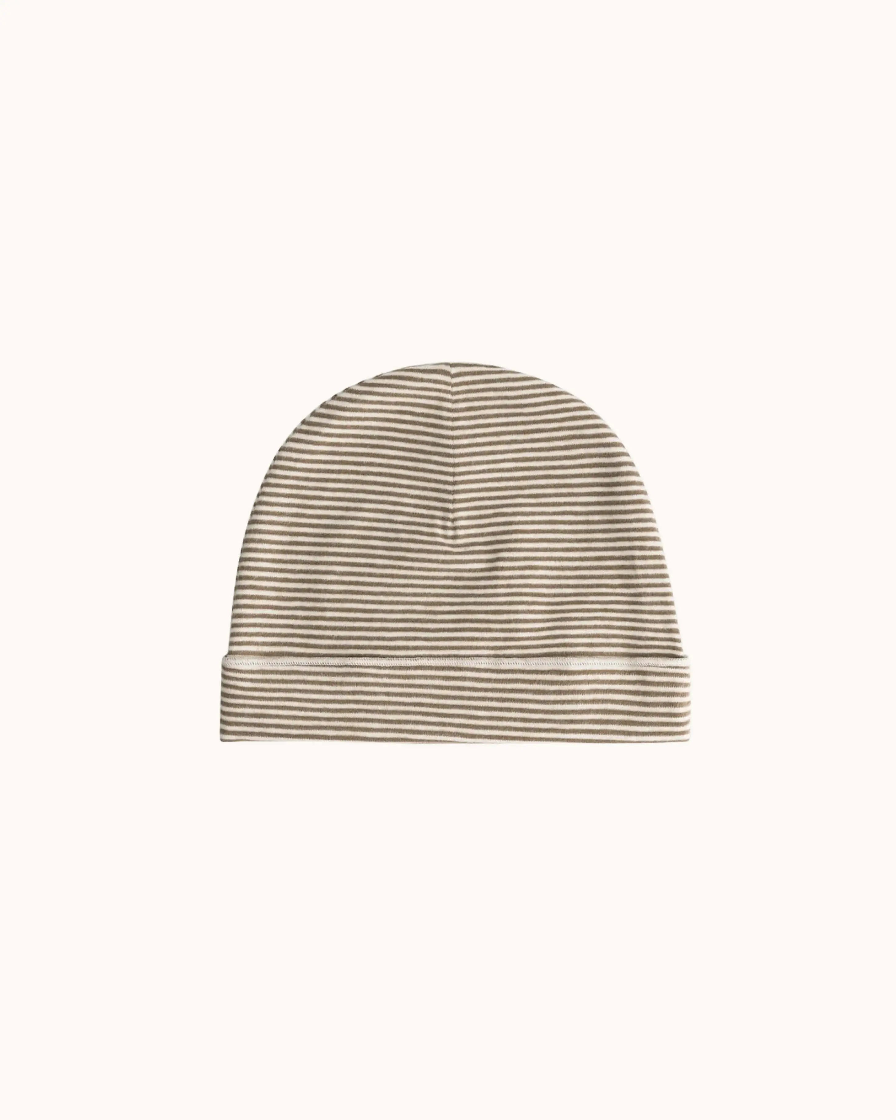 Baby Beanie in woody/cream