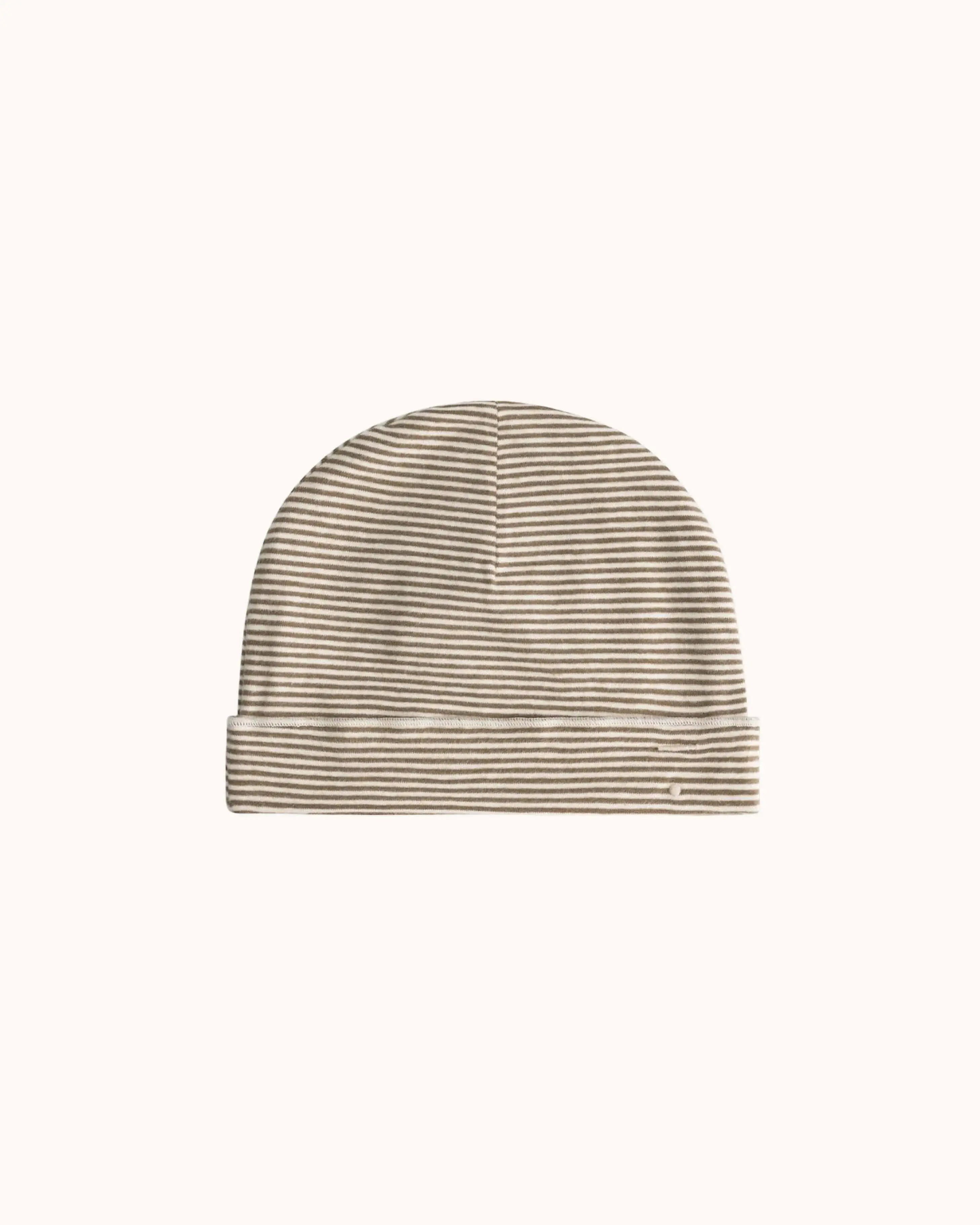 Baby Beanie in woody/cream
