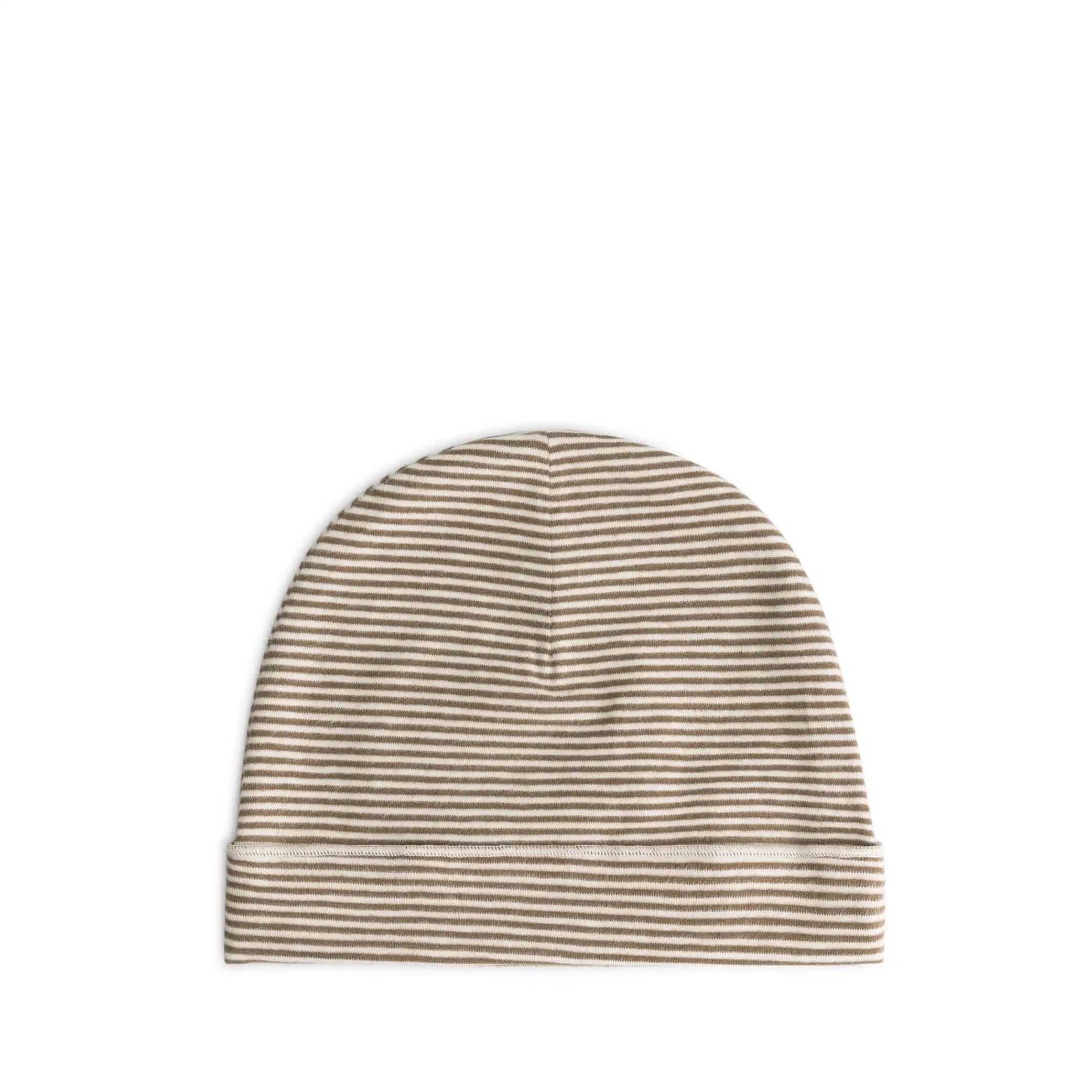 Baby Beanie in woody/cream