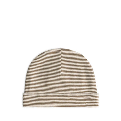 Baby Beanie in woody/cream