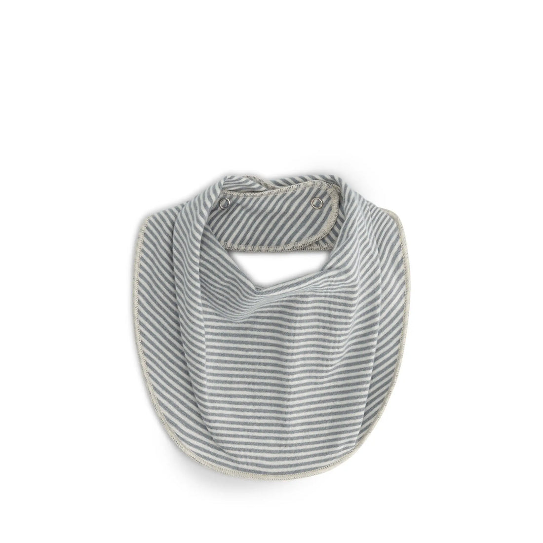 Baby Bib in stone gray/cream