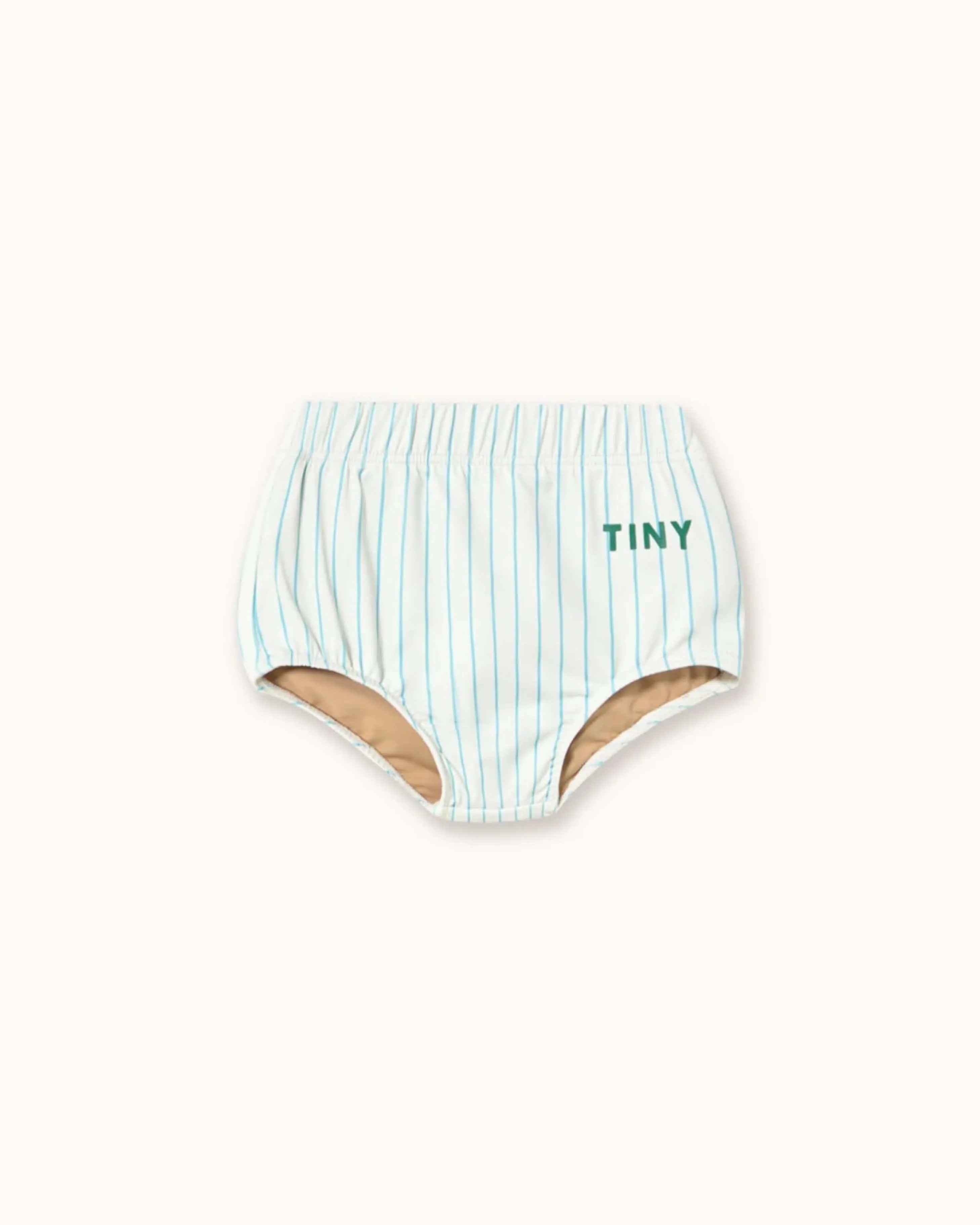 Swim Bloomer in cyan striped