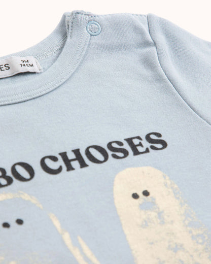 Long-sleeved Baby Body Booty Ghosts