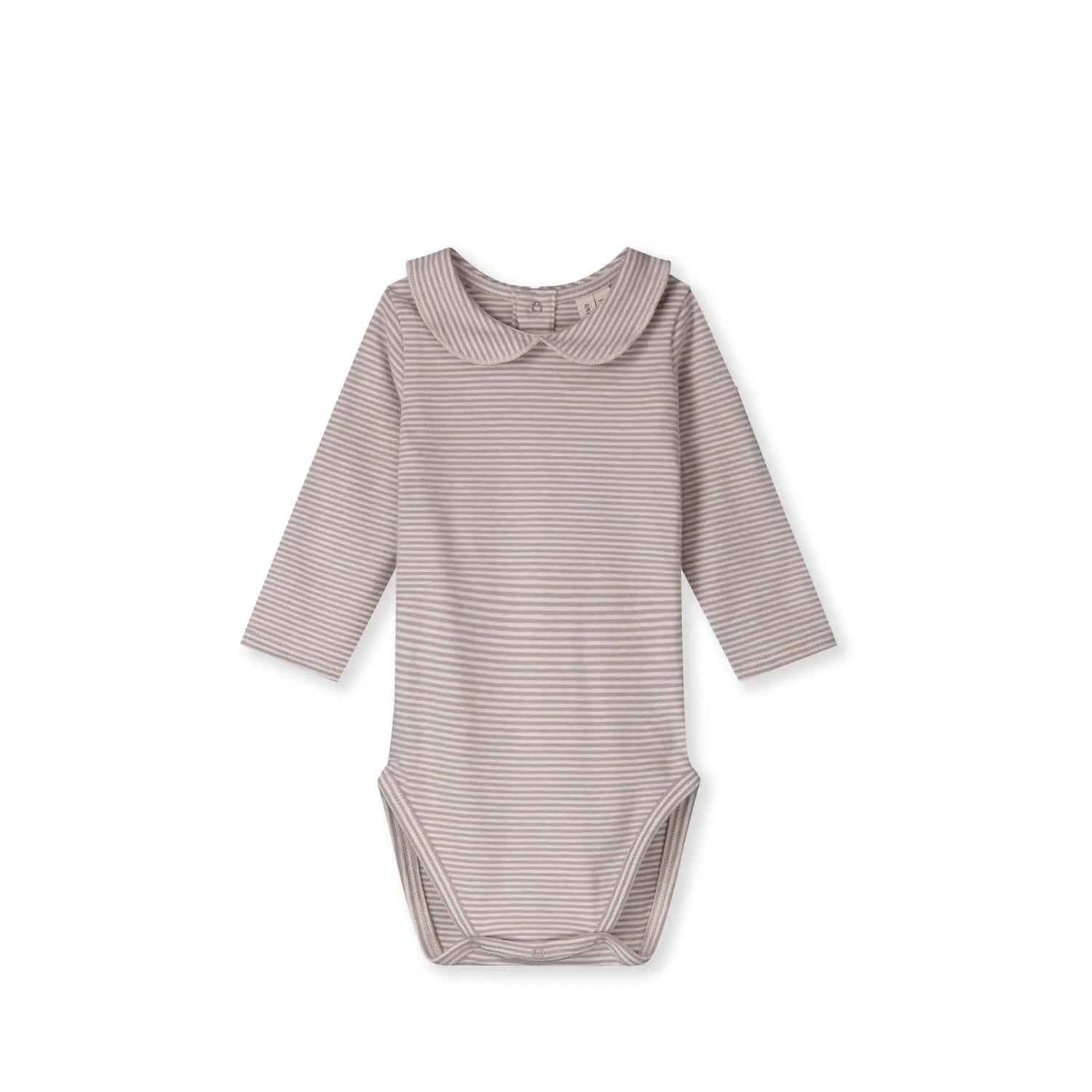 Baby Body with Collar in berry/cream