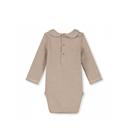 Baby Body with Collar in biscuit/cream