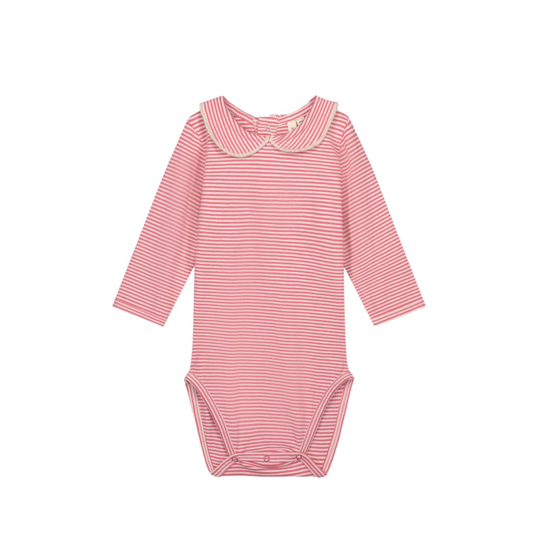 Body bébé avec col cerise/crème