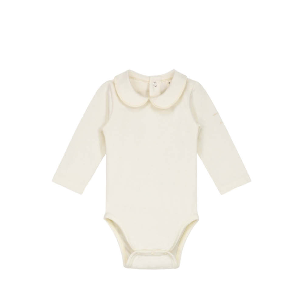 Body bébé avec col couleur crème