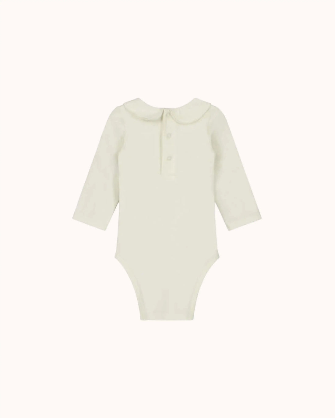 Baby Body mit Kragen in cream