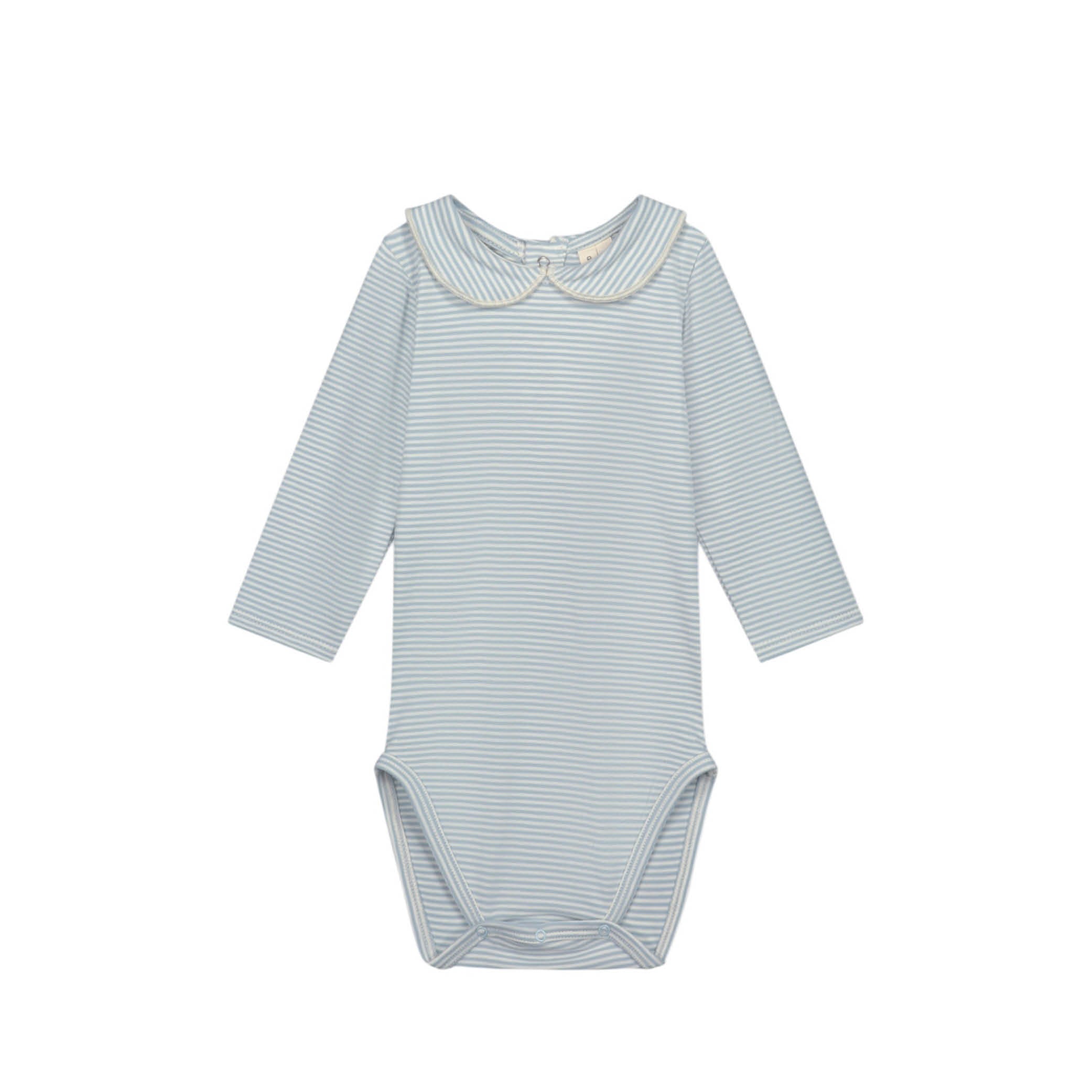 Baby Body with Collar in sky/cream