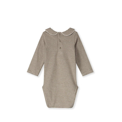 Baby Body with Collar in woody/cream