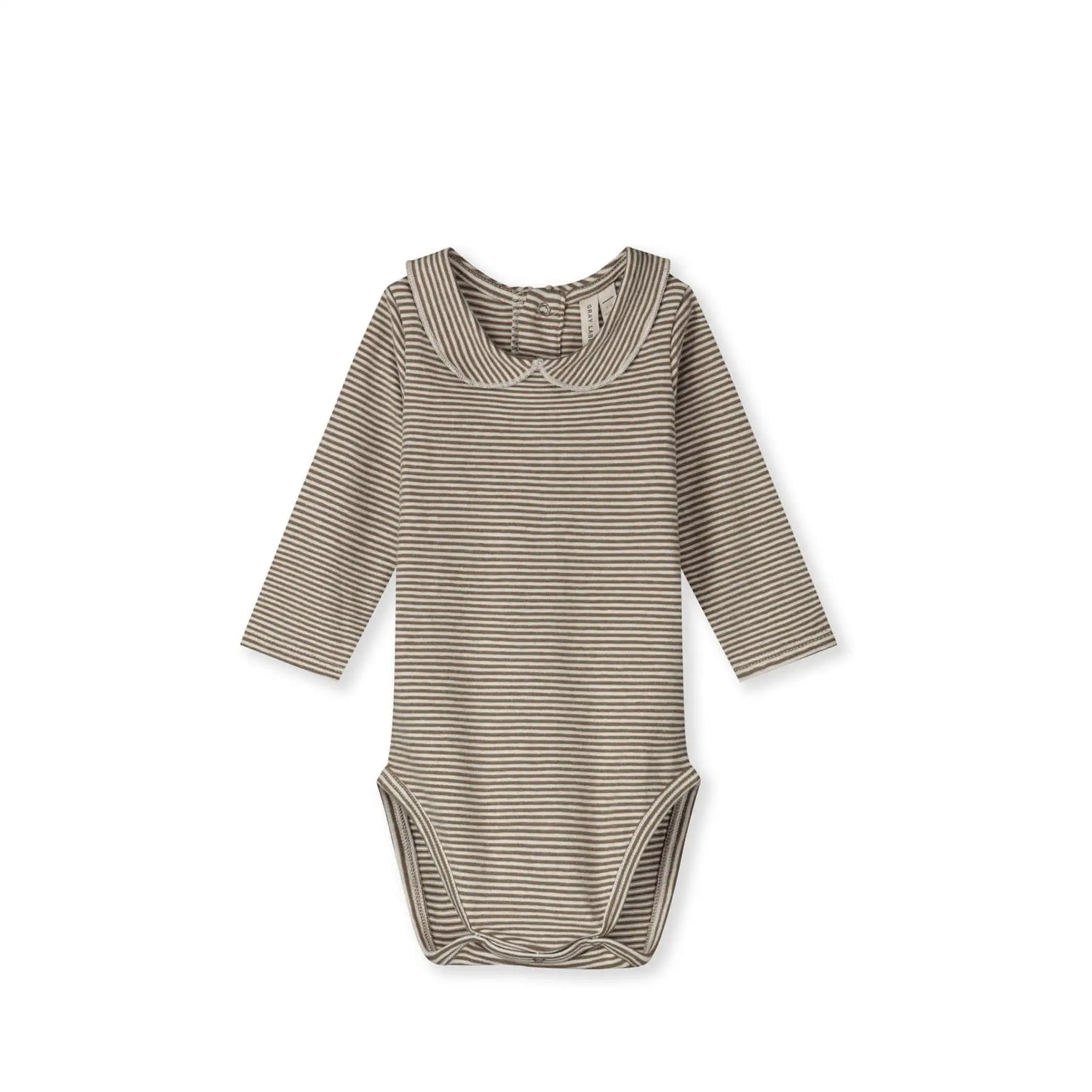 Baby Body with Collar in woody/cream