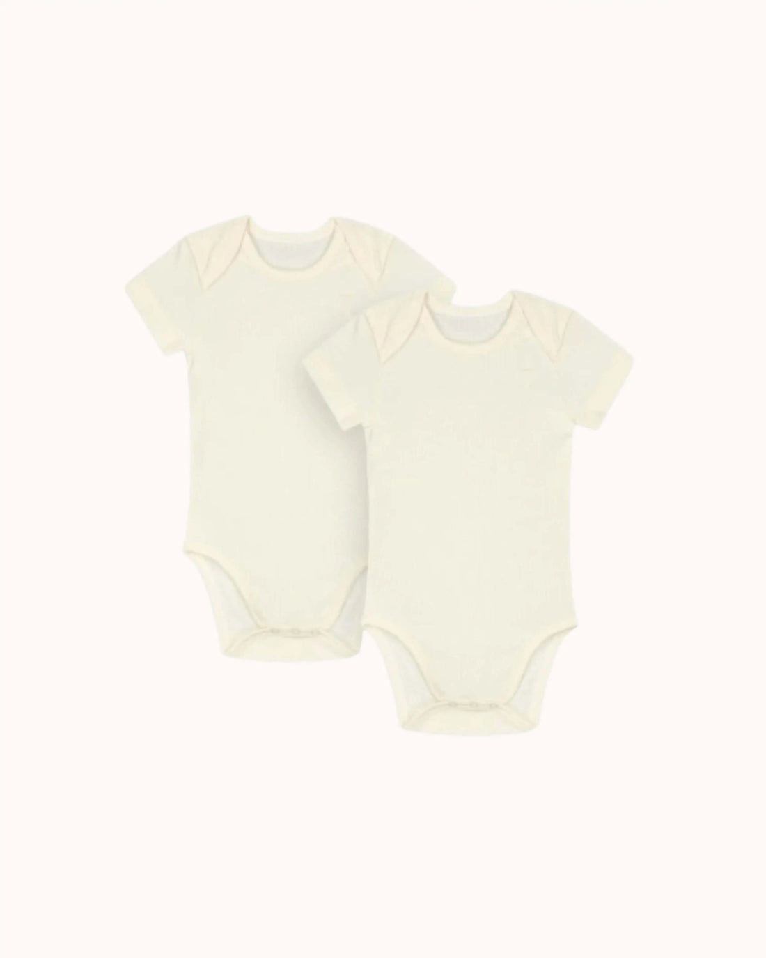 Kurzärmliges Baby Body Set in cream