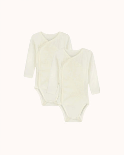 Baby Wickelbody Set in cream