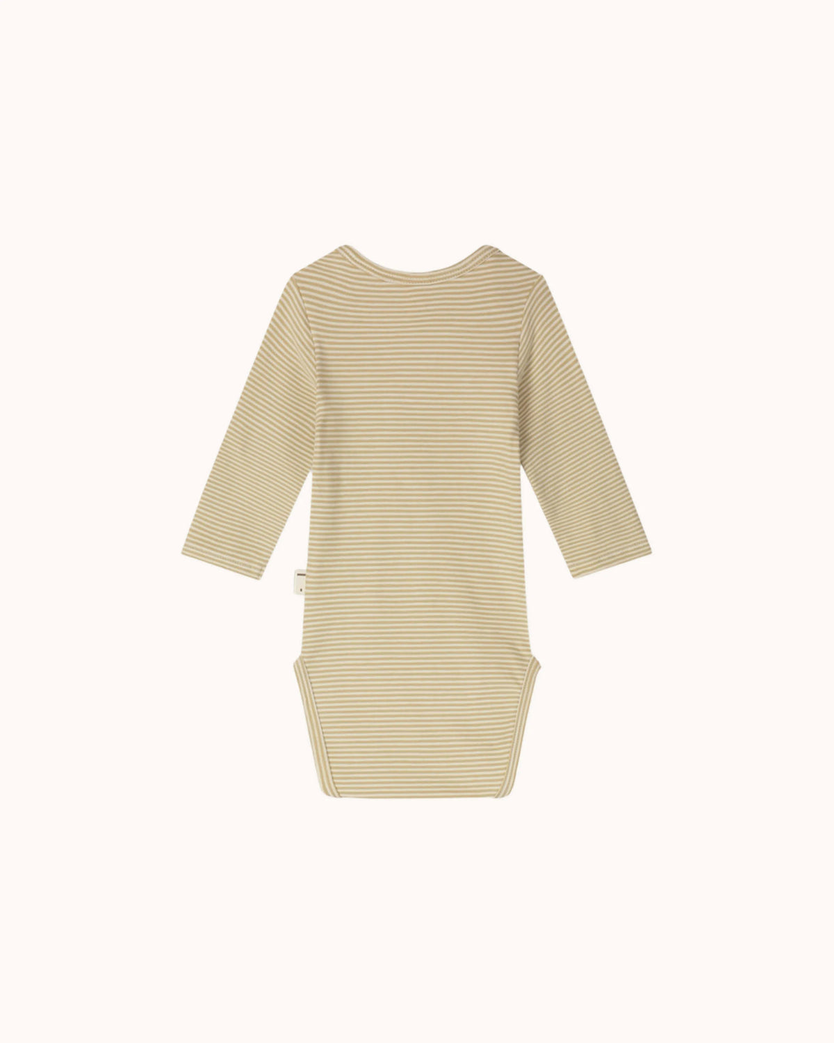 Langärmliger Baby Body in cookie/cream