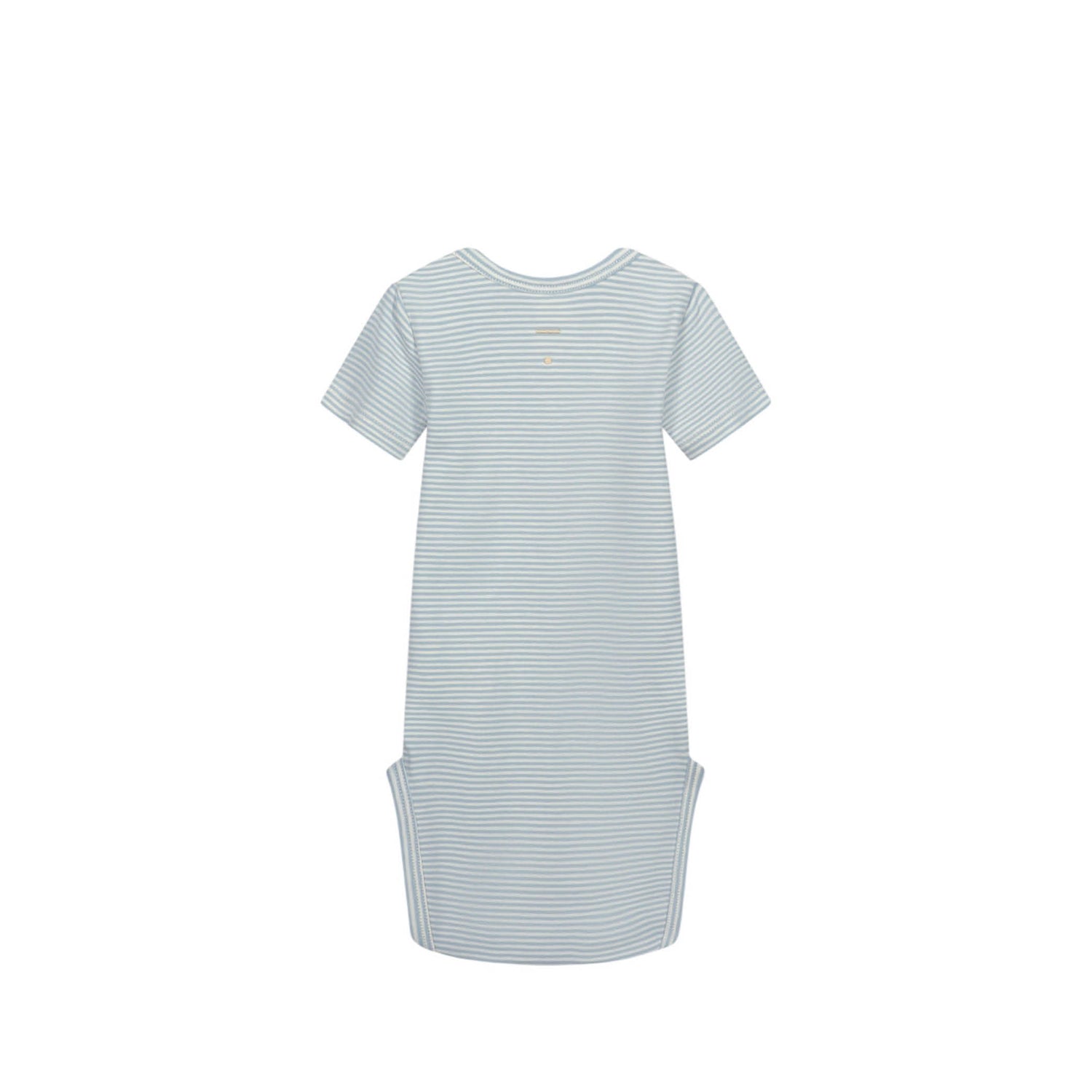 Short-sleeved Baby Body in sky/cream