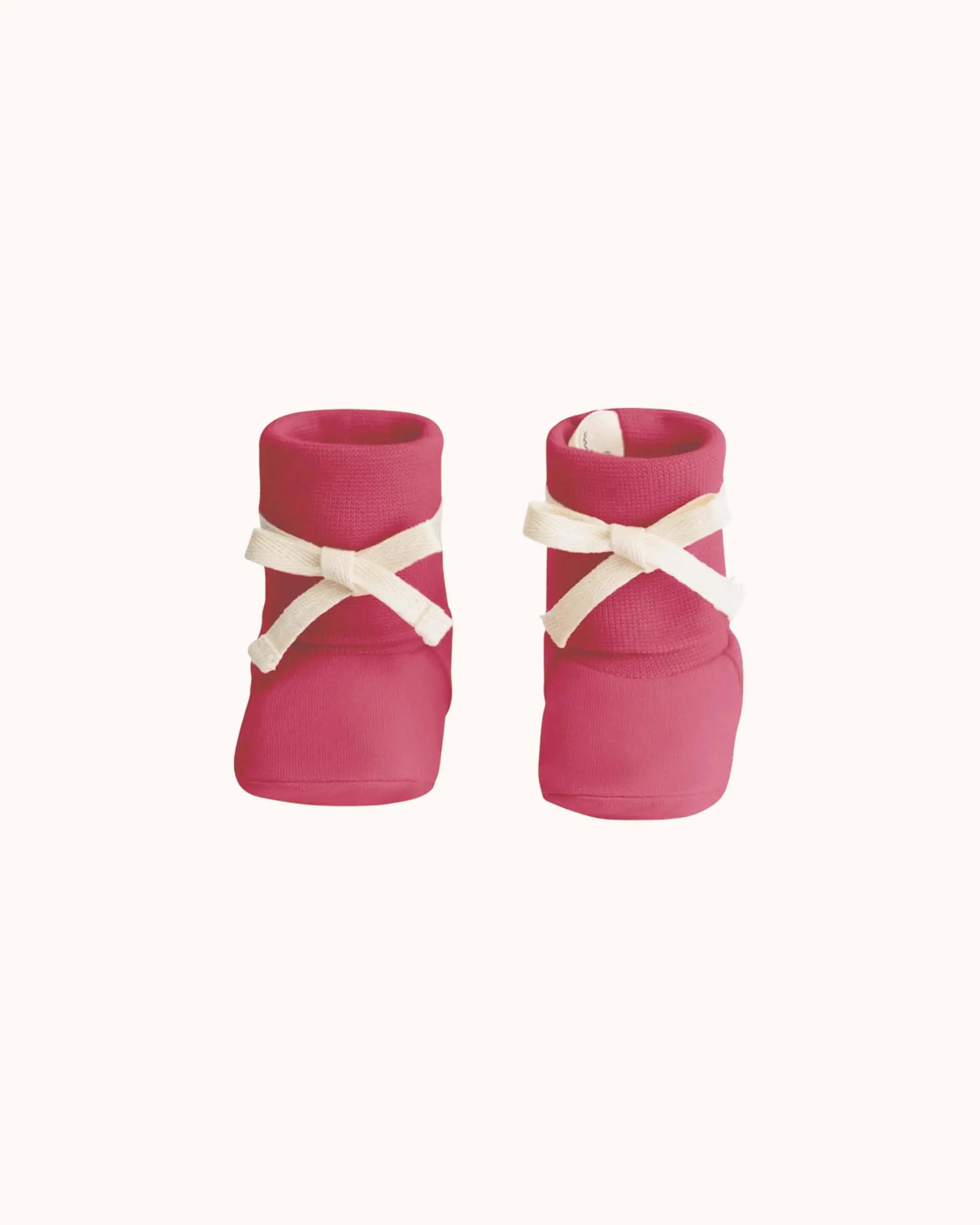 Baby Booties in cherry