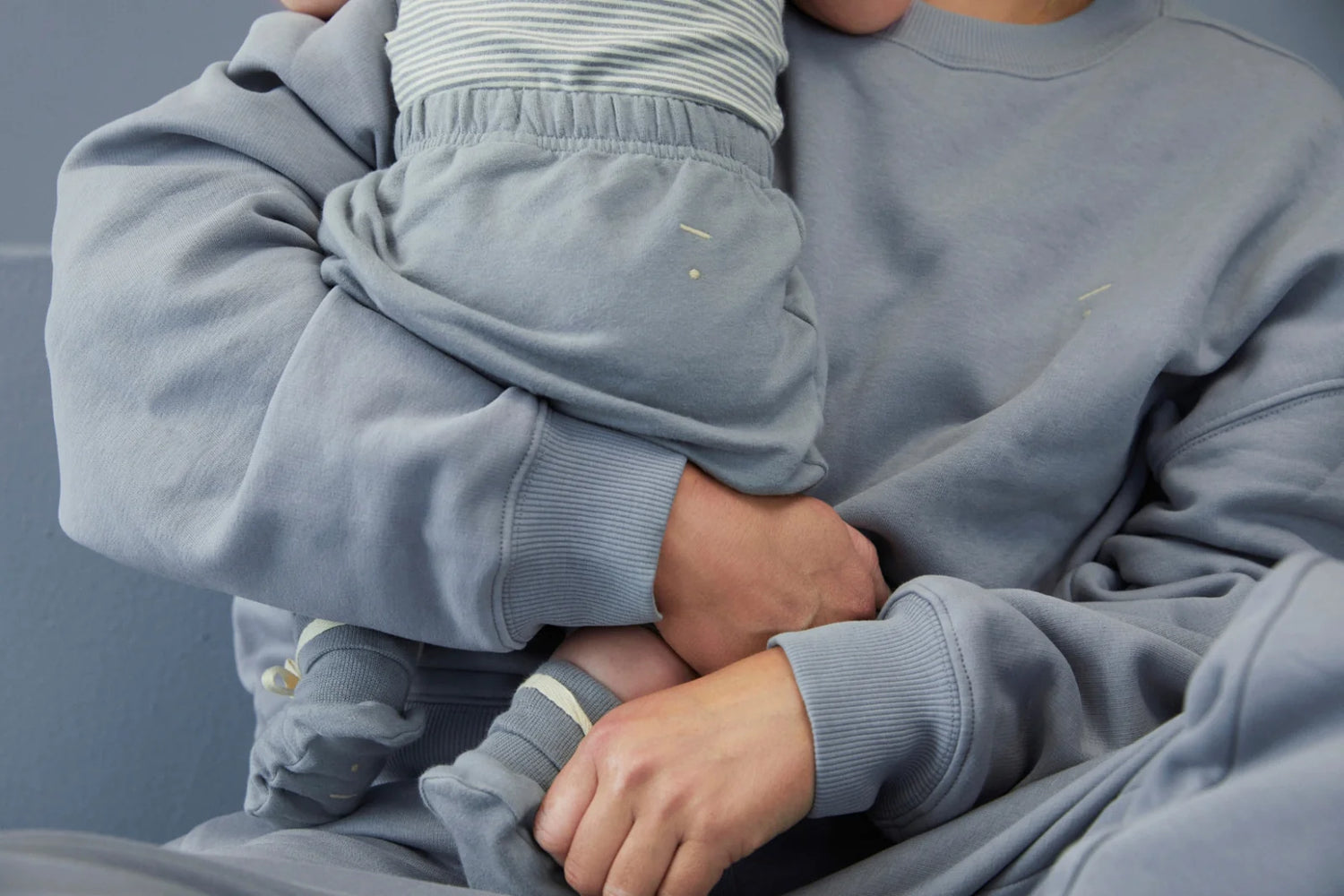 Baby Booties in stone gray