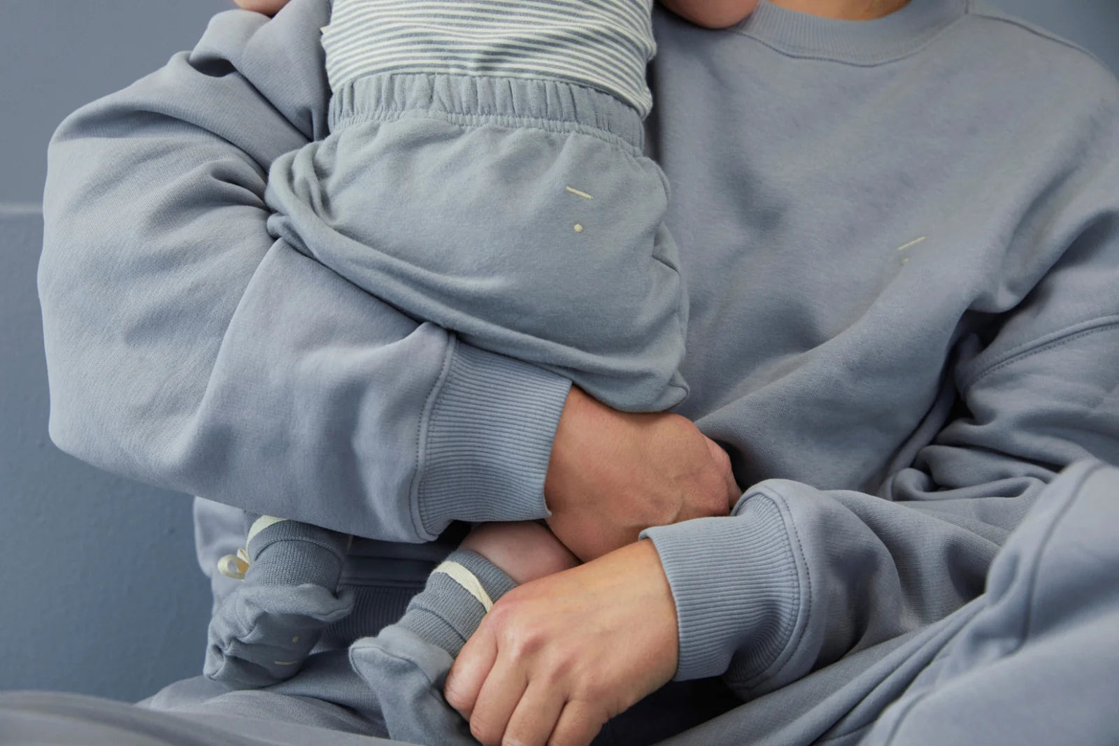 Baby Booties in stone gray