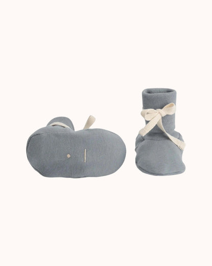 Baby Booties in stone gray