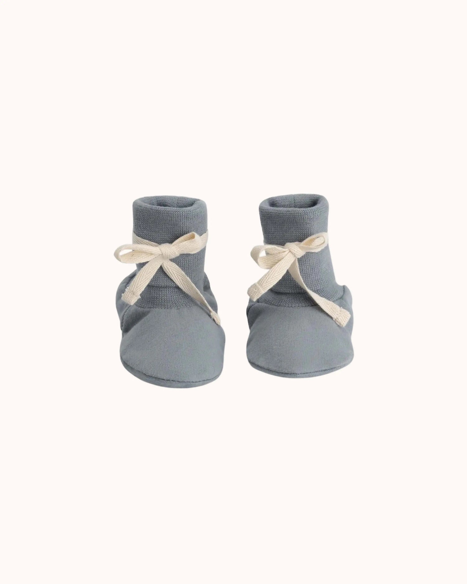 Baby Booties in stone gray