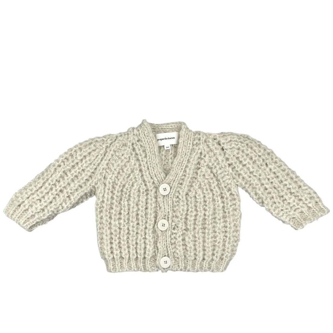 Baby Strickjacke in tan