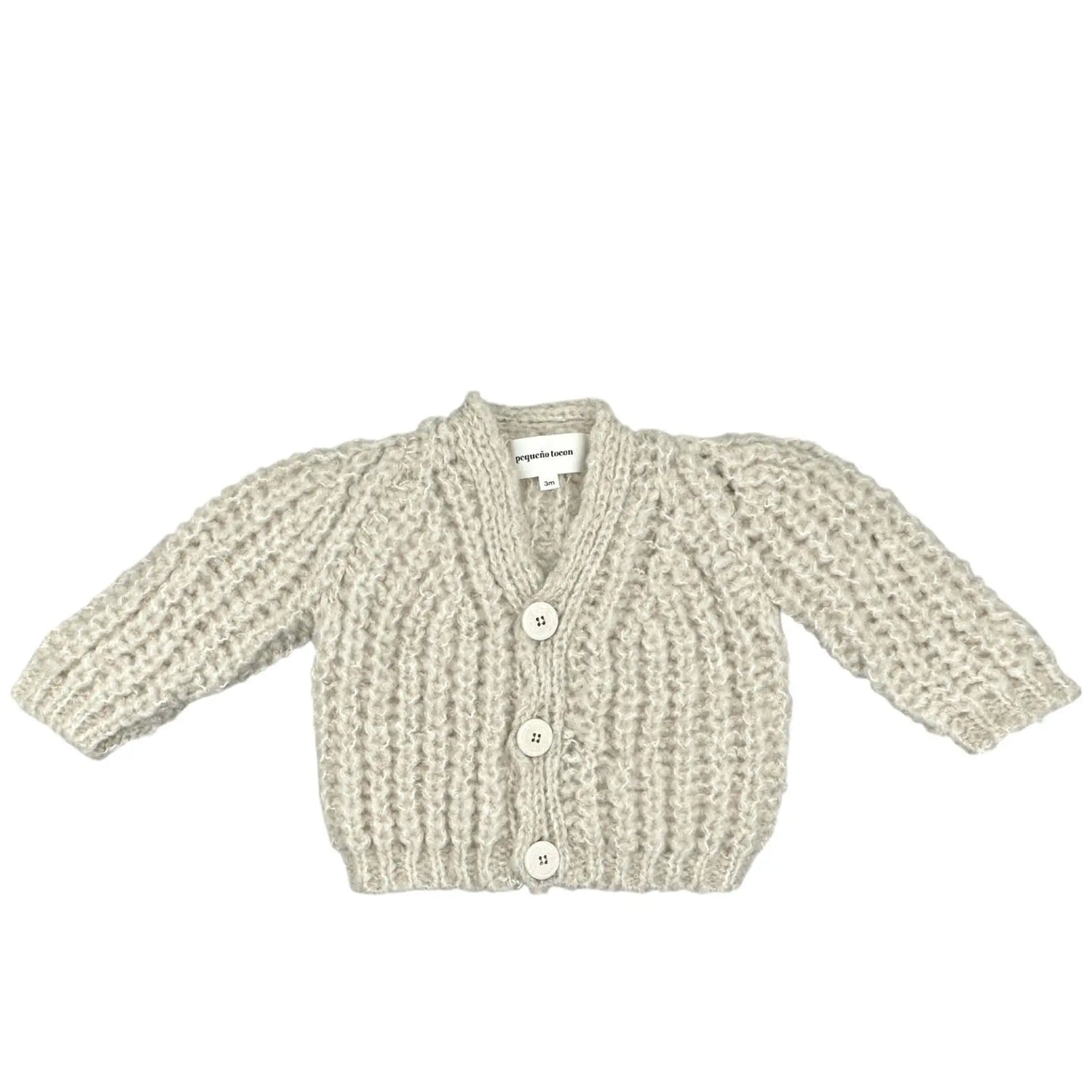 Baby Strickjacke in tan