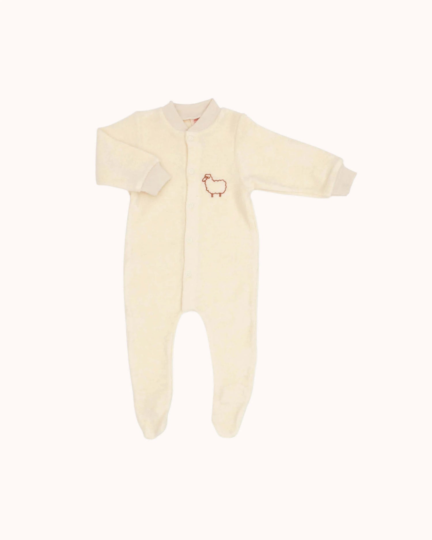 Wool Baby Onesie in natural