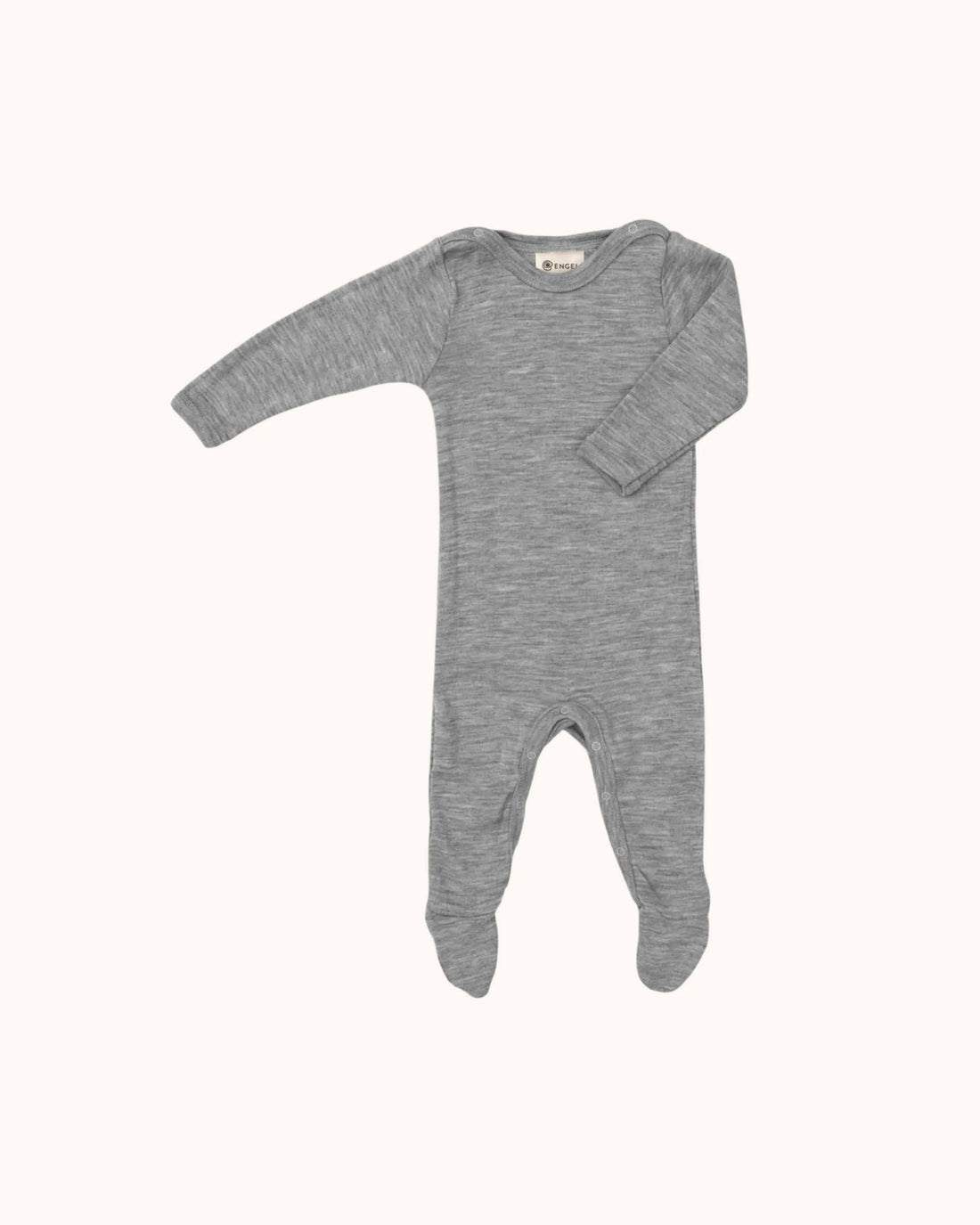 Onesie aus Wolle/Seide in gray melange