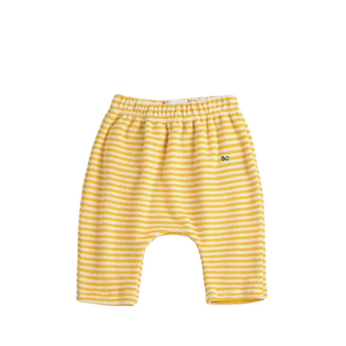 Baby Terry Cloth Pants in yellow stripes
