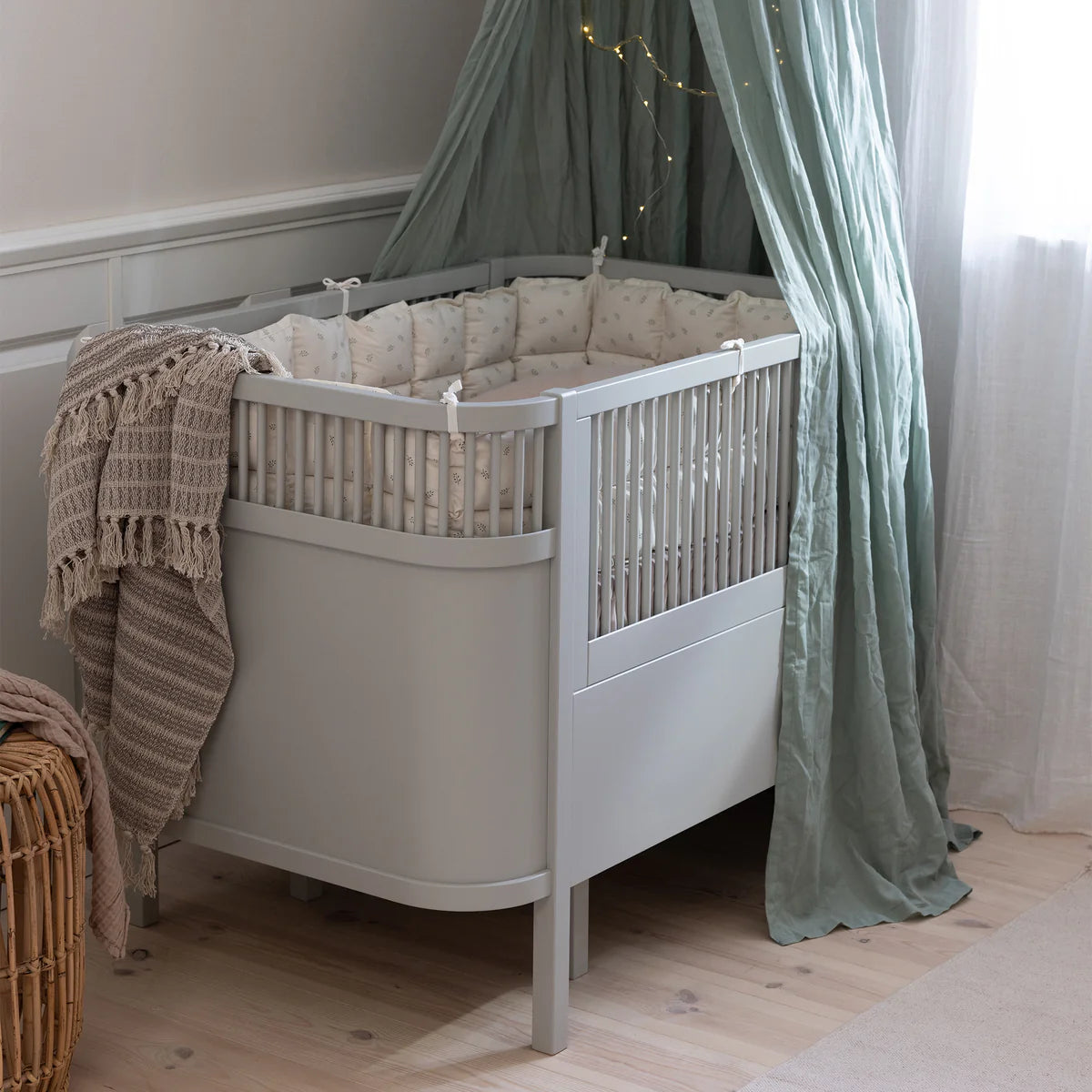 Baby &amp; Junior Bed in stone grey