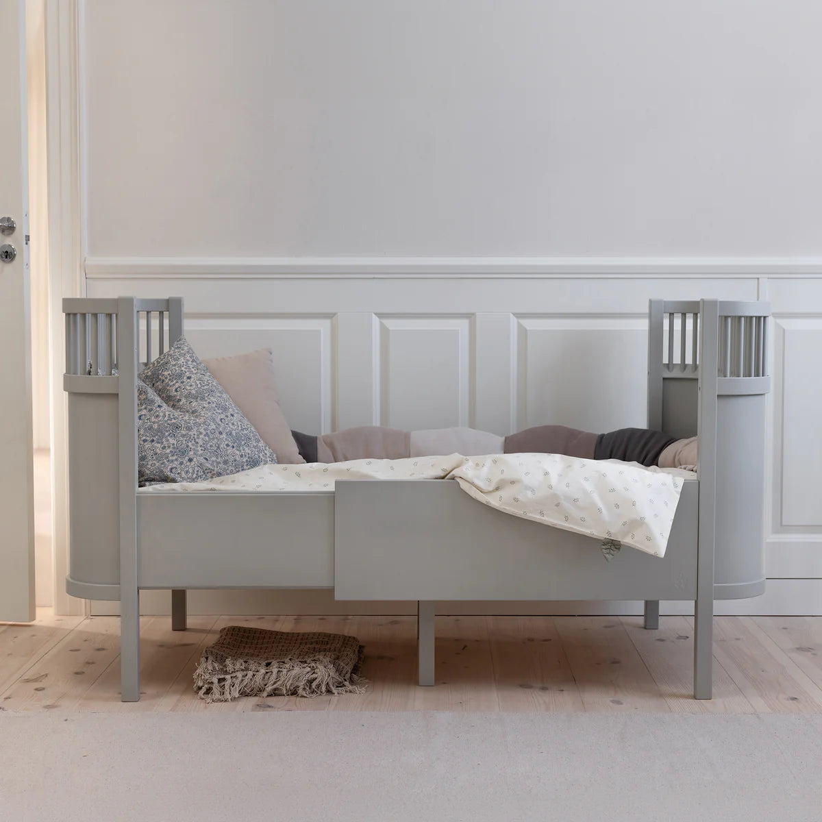 Baby &amp; Junior Bed in stone grey