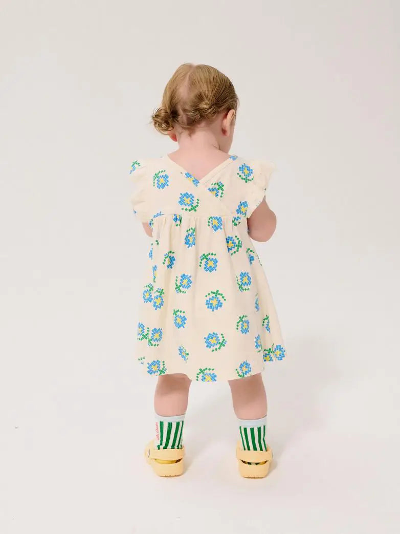Baby Kleid Pixel Flowers All Over