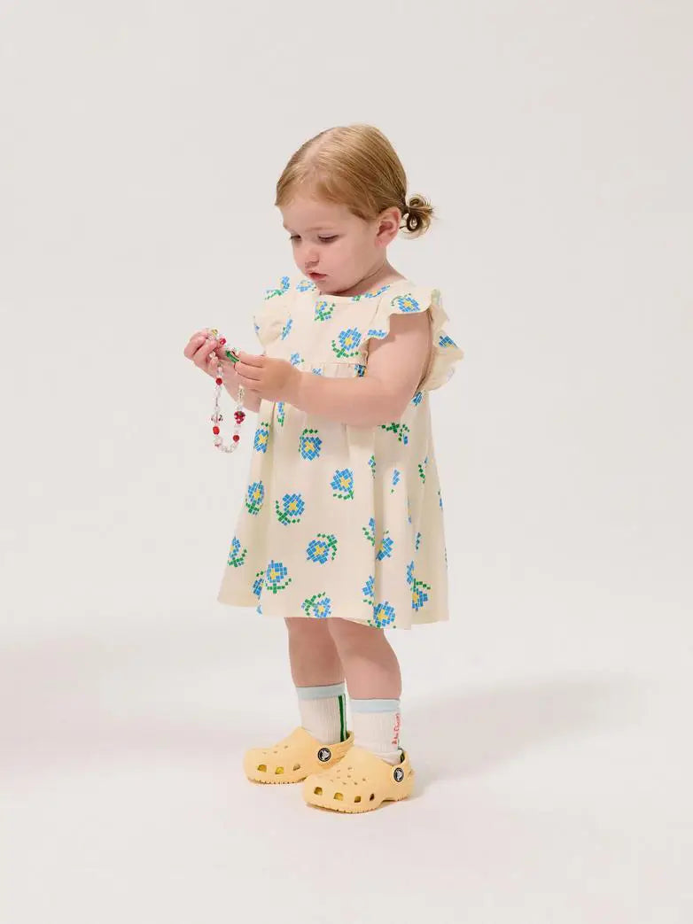Baby Kleid Pixel Flowers All Over