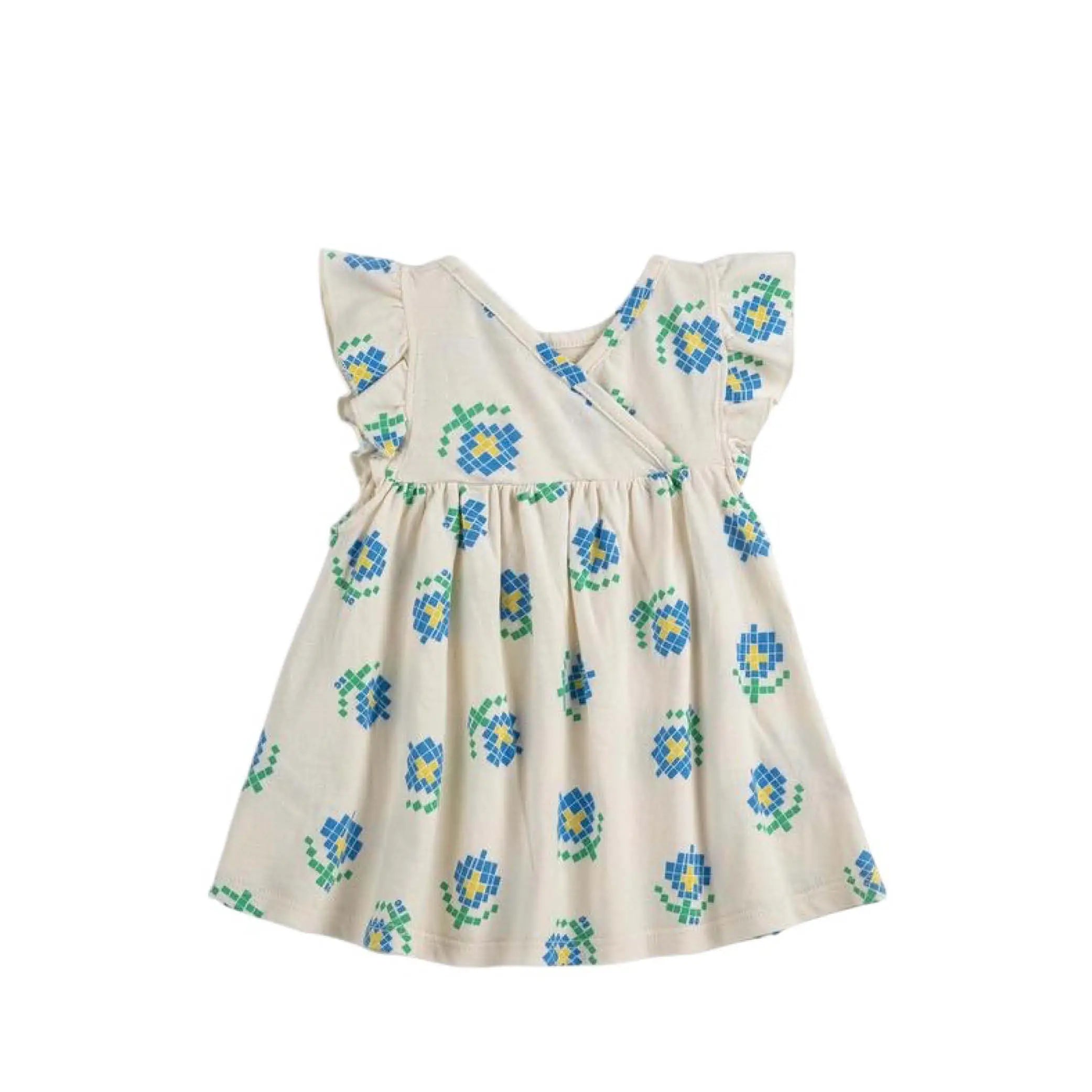 Baby Kleid Pixel Flowers All Over