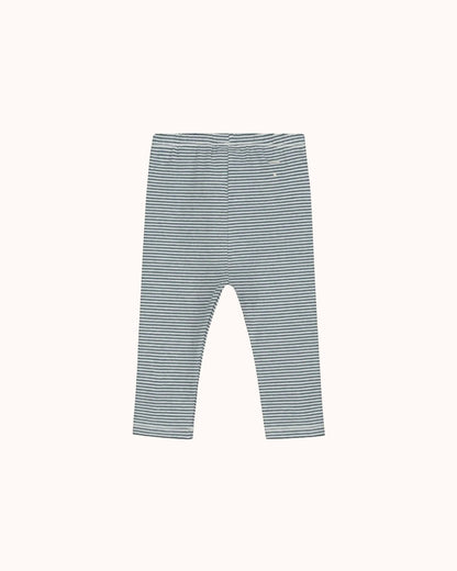 Baby Leggings in blue grey/cream
