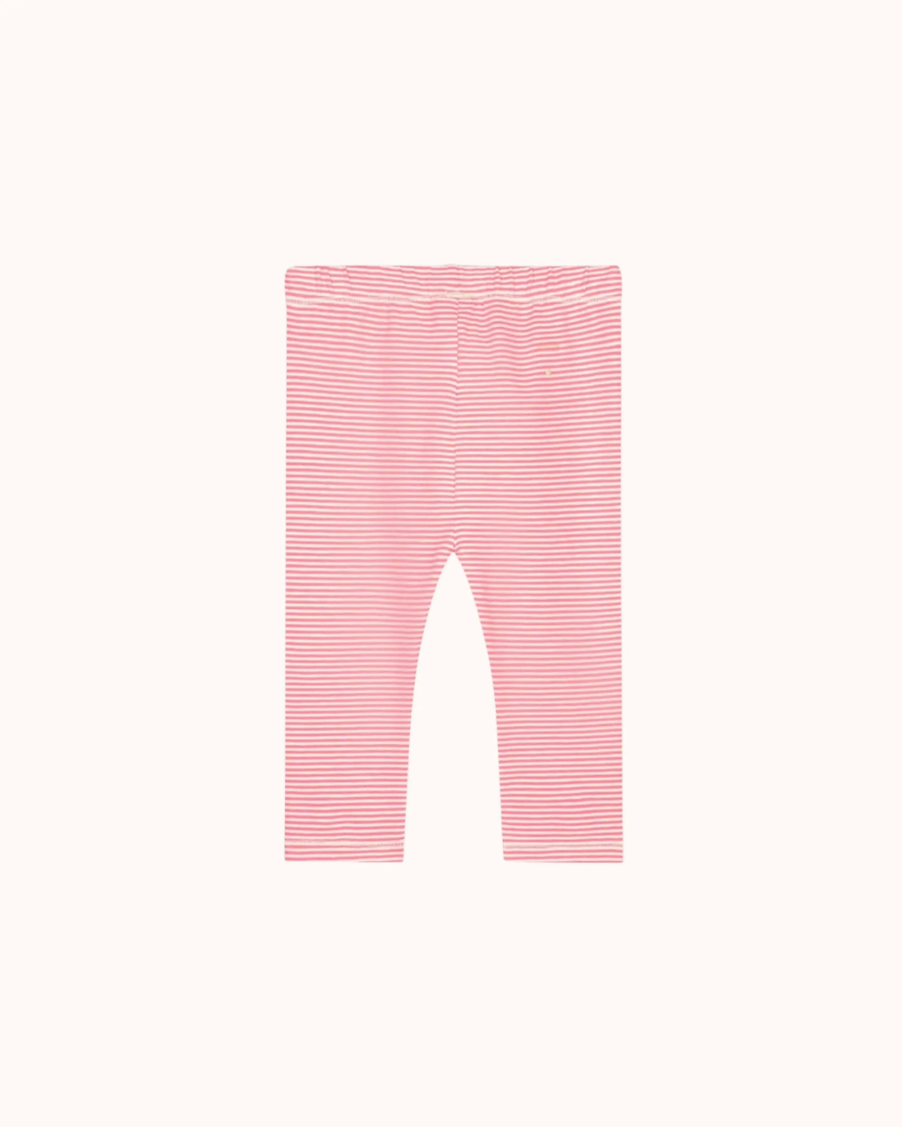 Baby Leggings in cherry/cream
