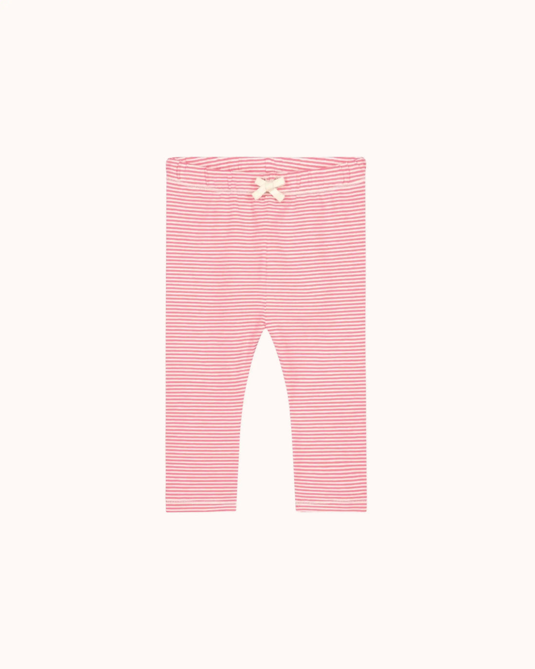 Baby Leggings in cherry/cream