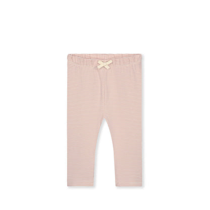 Baby Leggings in faded pink/cream