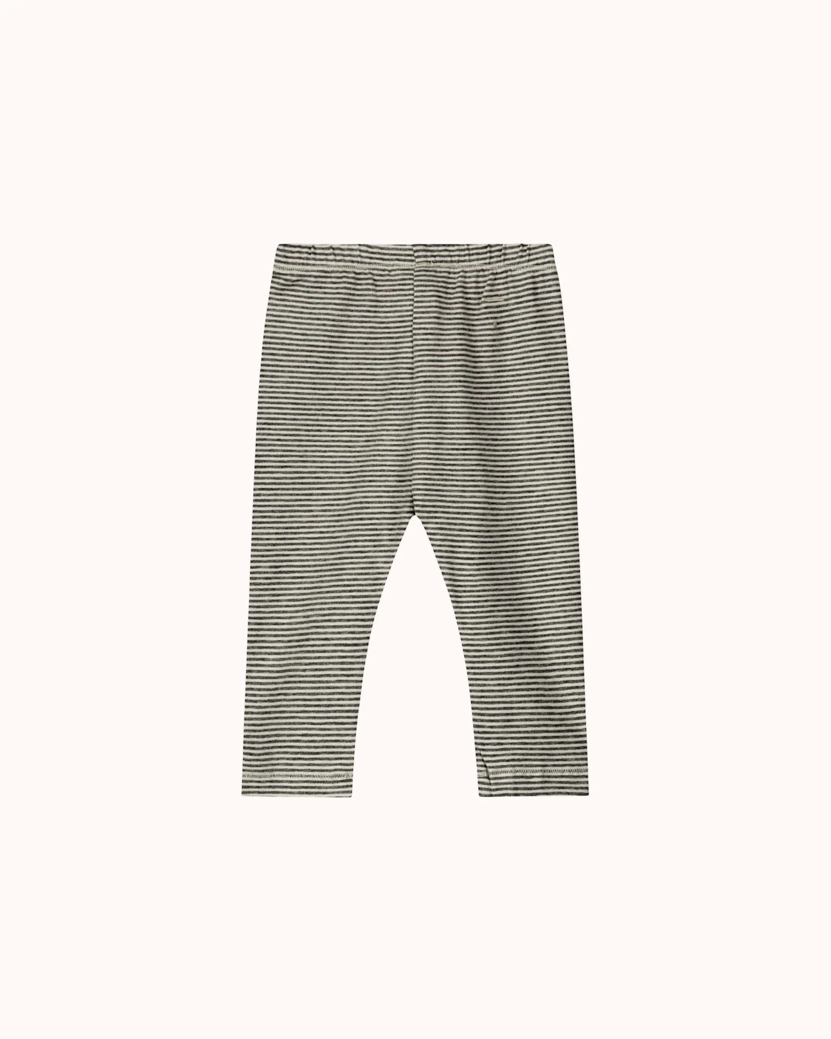 Baby Leggings in nearly black/cream