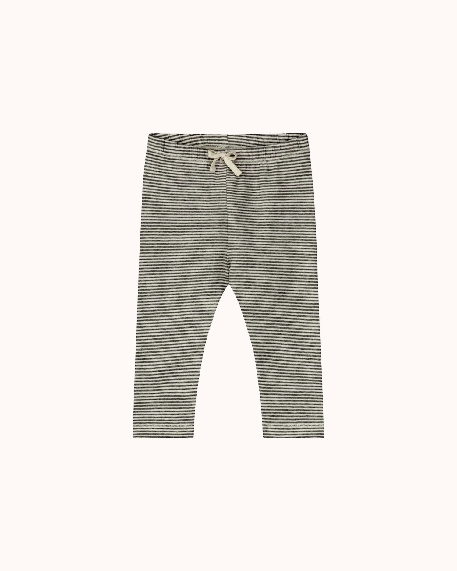 Baby Leggings in nearly black/cream