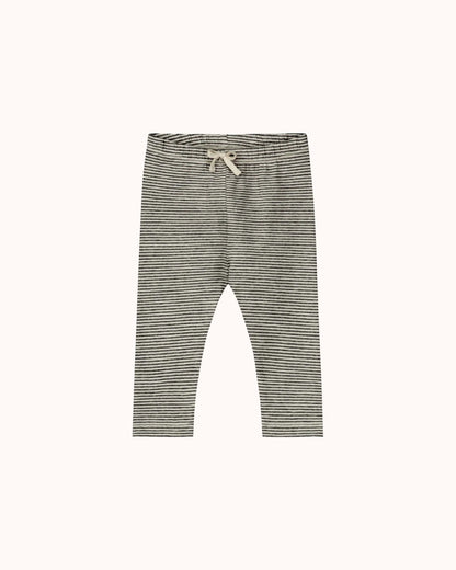 Baby Leggings in nearly black/cream