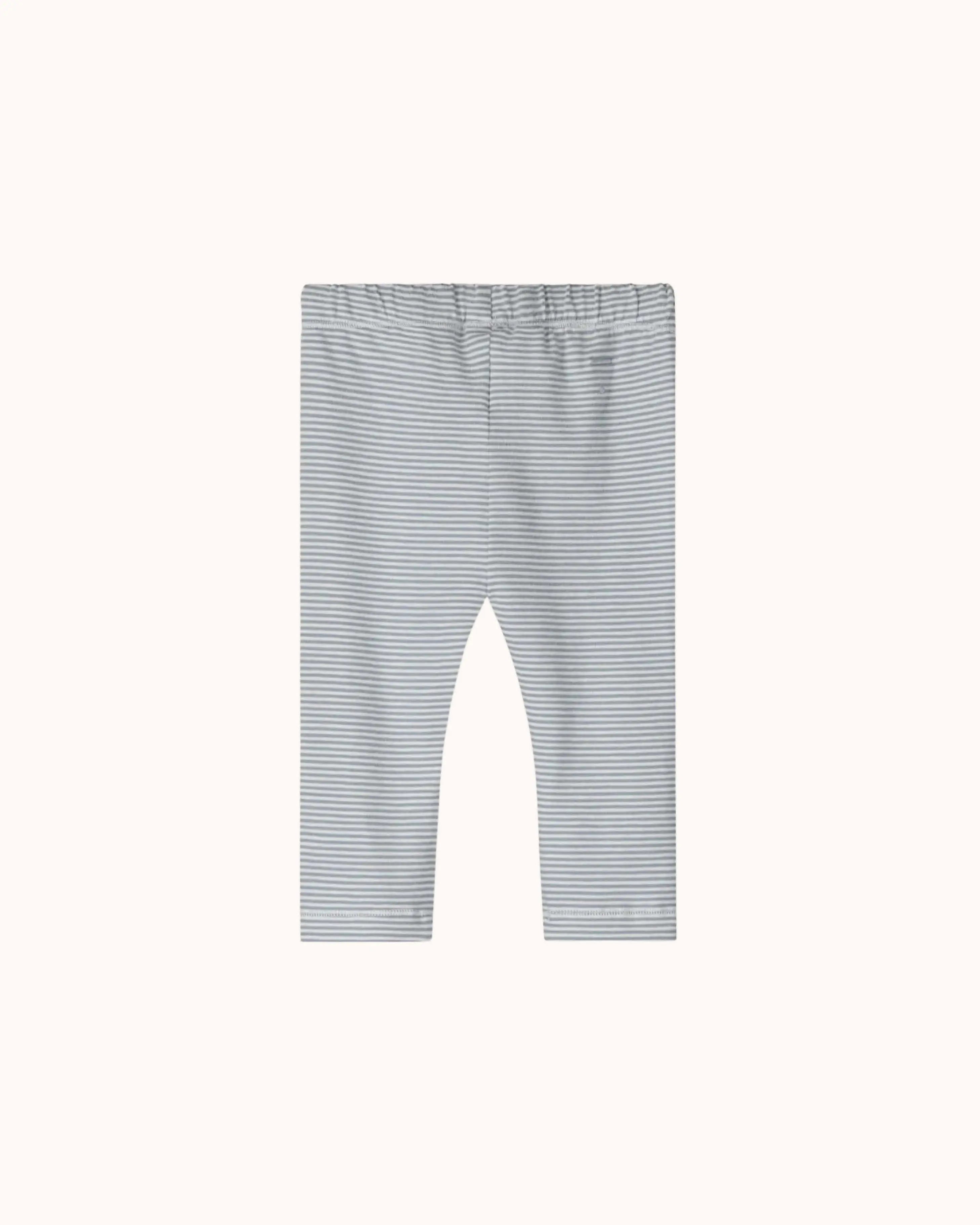 Baby Leggings in stone gray/cream