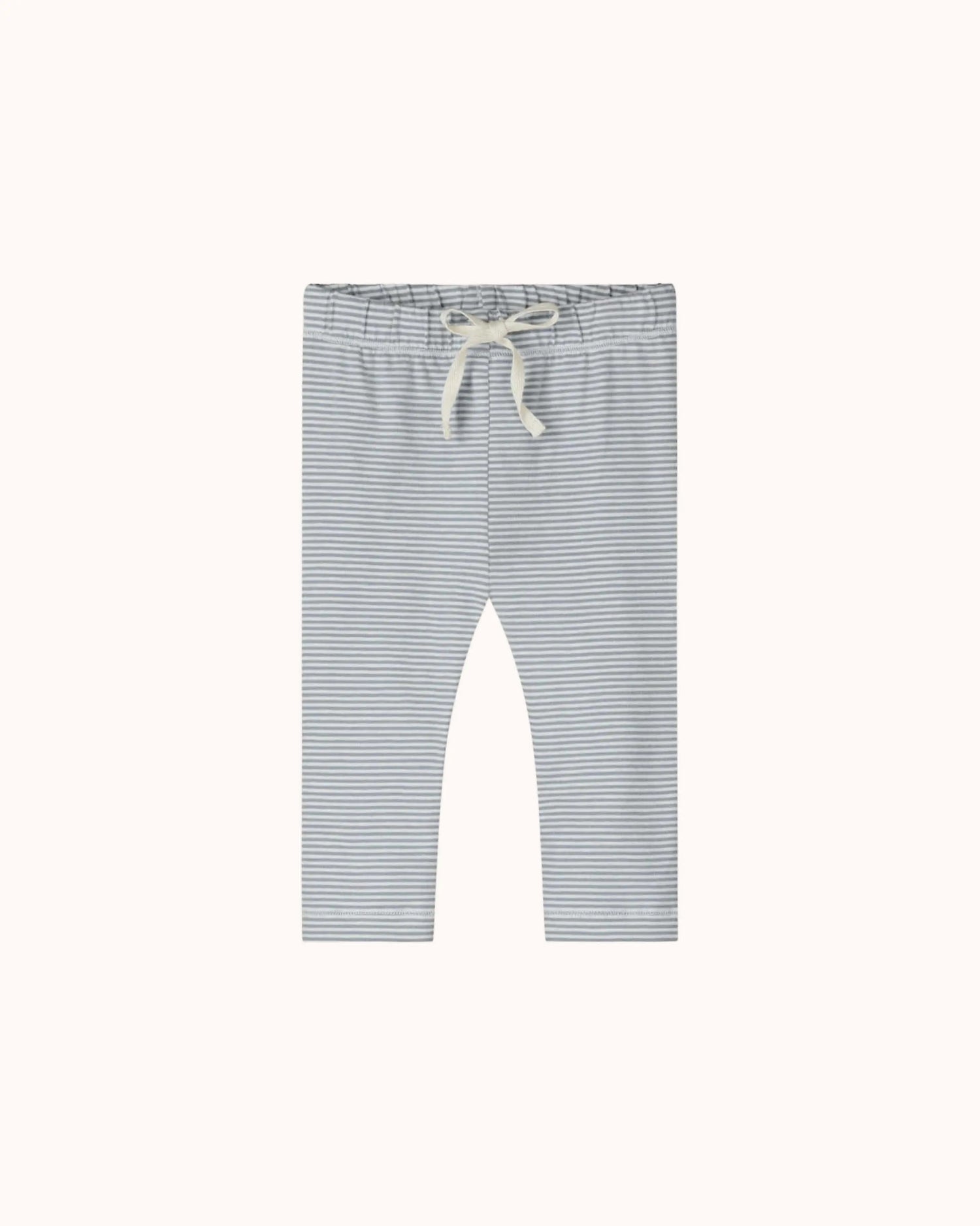 Baby Leggings in stone gray/cream