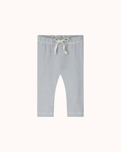 Baby Leggings in stone gray/cream