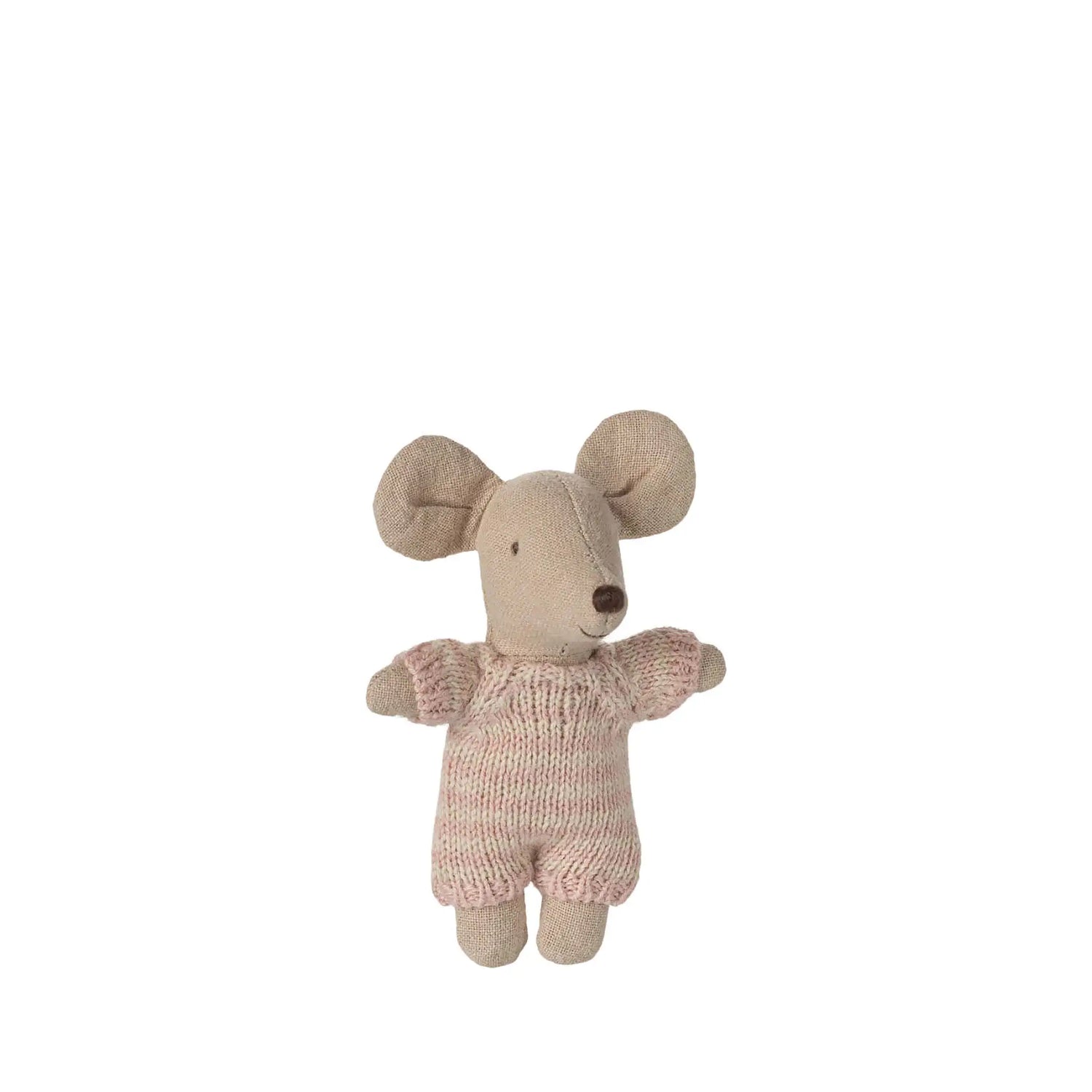 Baby Maus in rosa Tragetasche