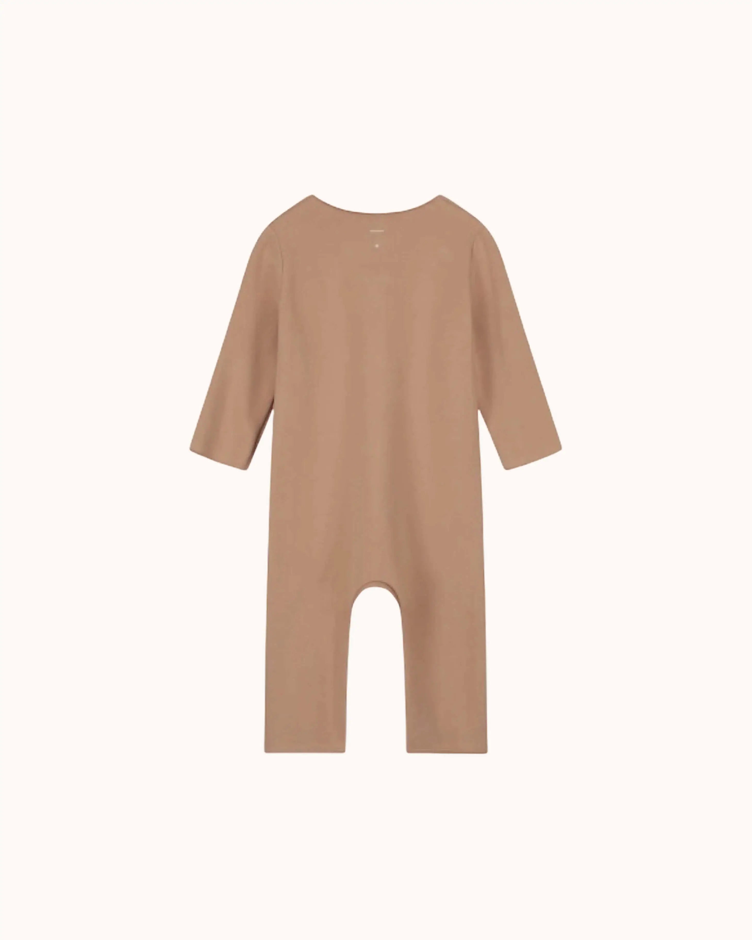 Baby Onesie with Snaps in biscuit