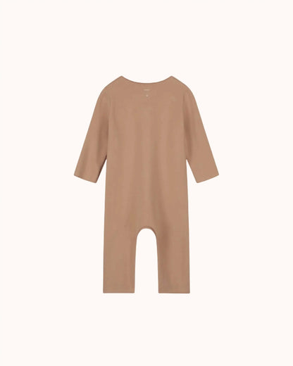 Baby Onesie with Snaps in biscuit