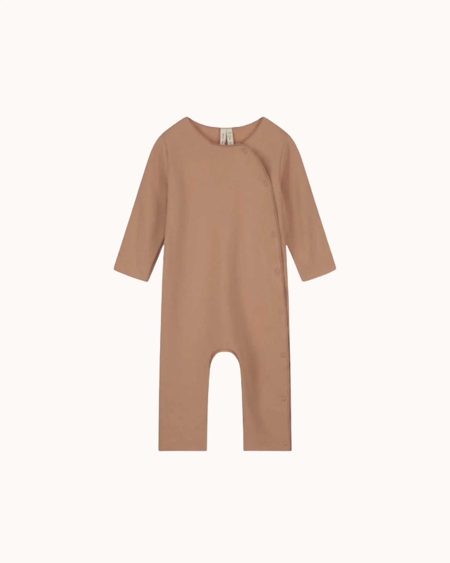 Baby Onesie with Snaps in biscuit