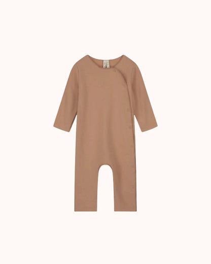 Baby Onesie with Snaps in biscuit