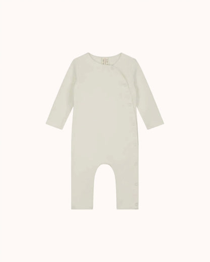 Baby Onesie with Snaps in cream